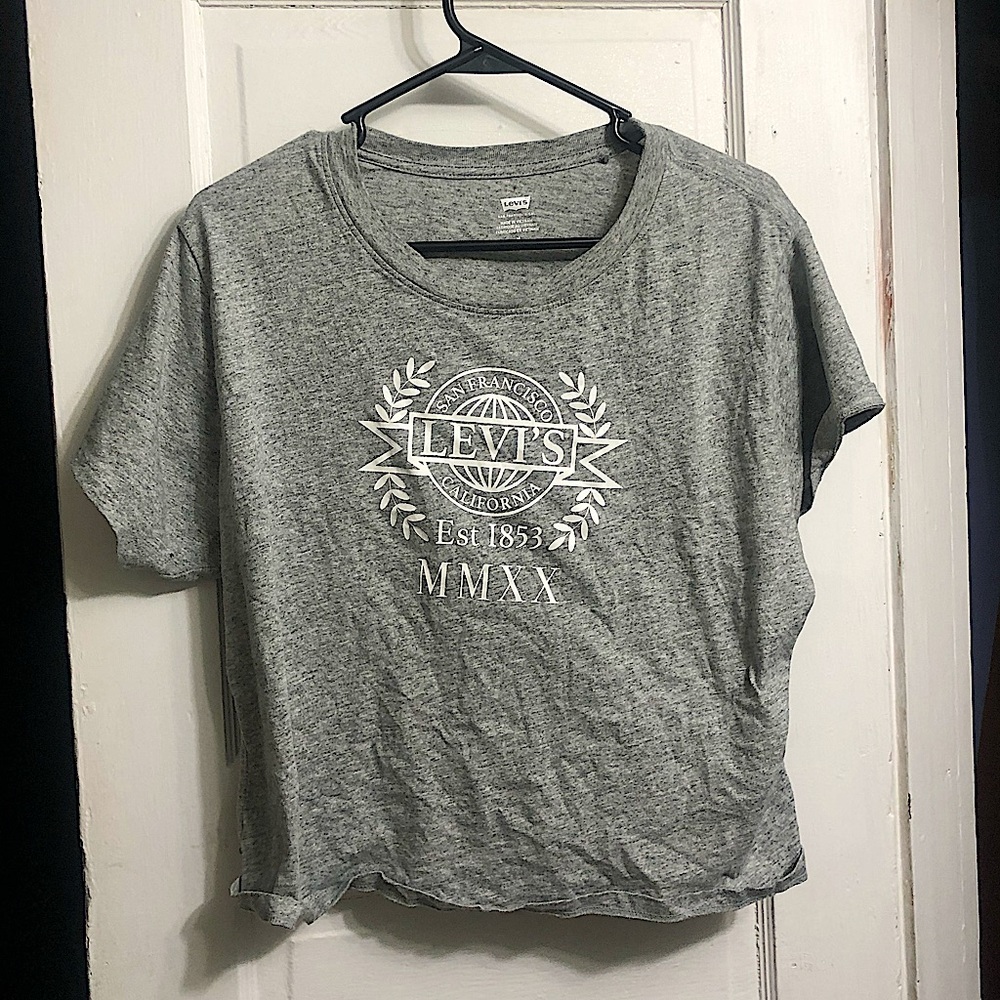 Levi crop big t shirt